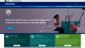 What Unasus.gov.br website looked like in 2021 (4 years ago)