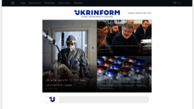 What Ukrinform.net website looked like in 2021 (3 years ago)