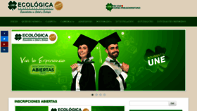 What Uecologica.edu.bo website looked like in 2021 (3 years ago)