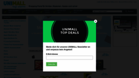 What Unimall.de website looked like in 2021 (3 years ago)