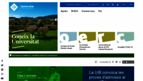 What Uib.cat website looked like in 2021 (3 years ago)