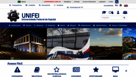 What Unifei.edu.br website looked like in 2021 (3 years ago)