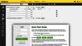 What U-wert.net website looked like in 2021 (4 years ago)
