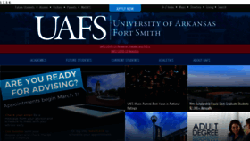 What Uafs.edu website looked like in 2021 (3 years ago)