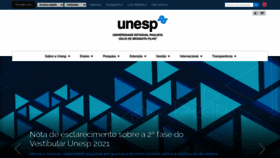 What Unesp.br website looked like in 2021 (3 years ago)