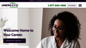 What Unionhomemortgage.com website looked like in 2021 (3 years ago)