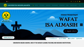What Unj.ac.id website looked like in 2021 (3 years ago)