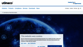 What Utimaco.com website looked like in 2021 (3 years ago)