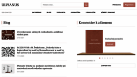 What Ulpianus.sk website looked like in 2021 (3 years ago)