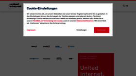 What United-internet.de website looked like in 2021 (3 years ago)