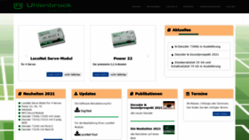 What Uhlenbrock.de website looked like in 2021 (4 years ago)