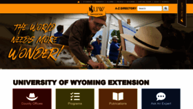 What Uwyoextension.org website looked like in 2021 (3 years ago)
