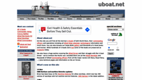 What Uboat.net website looked like in 2021 (3 years ago)