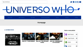 What Universowho.com website looked like in 2021 (3 years ago)