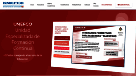 What Unefco.edu.bo website looked like in 2021 (3 years ago)
