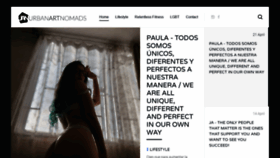 What Urbanartnomads.com website looked like in 2021 (4 years ago)