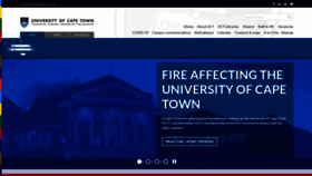 What Uct.ac.za website looked like in 2021 (3 years ago)