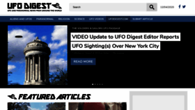 What Ufodigest.com website looked like in 2021 (2 years ago)