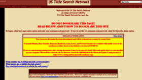 What Ustitlesearch.net website looked like in 2021 (2 years ago)