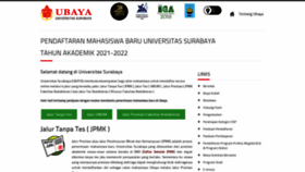 What Ubaya.ac.id website looked like in 2021 (3 years ago)