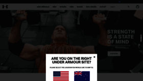 What Underarmour.co.nz website looked like in 2021 (2 years ago)