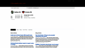 What Ultimateknicks.com website looked like in 2021 (2 years ago)
