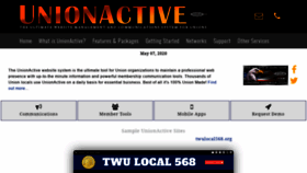 What Unionactive.com website looked like in 2021 (2 years ago)