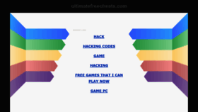 What Ultimatefreecheats.com website looked like in 2021 (2 years ago)