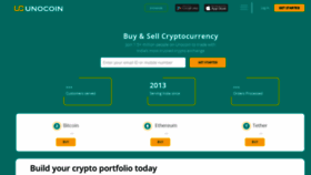 What Unocoin.com website looked like in 2021 (2 years ago)
