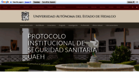 What Uaeh.edu.mx website looked like in 2021 (2 years ago)