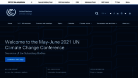 What Unfccc.int website looked like in 2021 (2 years ago)