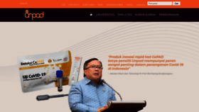 What Unpad.ac.id website looked like in 2021 (2 years ago)