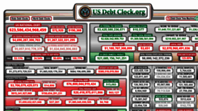What Usdebtclock.org website looked like in 2021 (4 years ago)