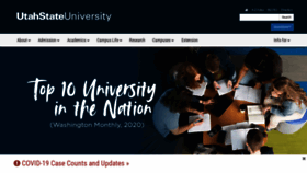 What Usu.edu website looked like in 2021 (2 years ago)