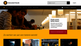 What Uu.nl website looked like in 2021 (2 years ago)