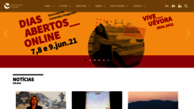 What Uevora.pt website looked like in 2021 (2 years ago)