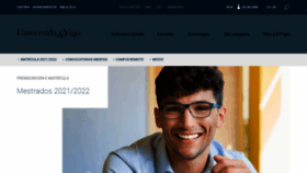 What Uvigo.gal website looked like in 2021 (2 years ago)
