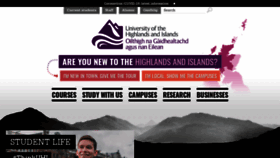 What Uhi.ac.uk website looked like in 2021 (2 years ago)