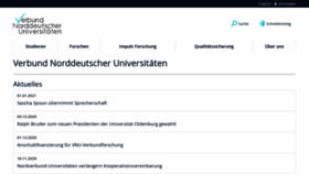 What Uni-nordverbund.de website looked like in 2021 (2 years ago)