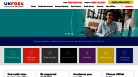 What Ukfast.net website looked like in 2021 (2 years ago)