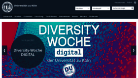 What Uni-koeln.de website looked like in 2021 (2 years ago)