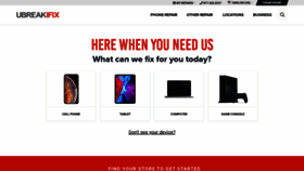 What Ubreakifix.com website looked like in 2021 (2 years ago)