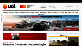 What Uol.com website looked like in 2021 (4 years ago)