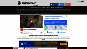 What Unknownproxy.com website looked like in 2021 (2 years ago)