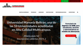 What Umb.edu.co website looked like in 2021 (2 years ago)
