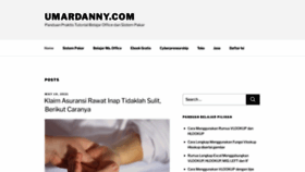 What Umardanny.com website looked like in 2021 (2 years ago)