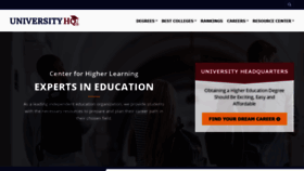 What Universityhq.org website looked like in 2021 (2 years ago)