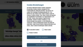What Uni-ulm.de website looked like in 2021 (2 years ago)