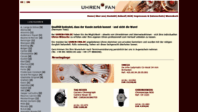 What Uhren-fan.de website looked like in 2021 (2 years ago)