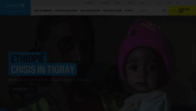 What Unicef.be website looked like in 2021 (2 years ago)